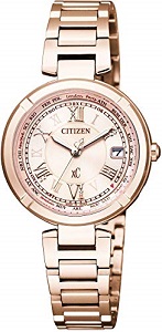 Cross Sea Eco Drive Radio Control Watch Titania Line Happy Flight Radio Wave Reception EC 1115-59 W Ladies'