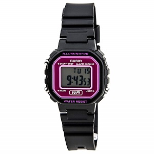 CASIO wristwatch standard digital LA-20WH-4A pink ladies