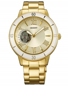 Orient automatic winding women's wristwatch SDB0B003S0 white silver